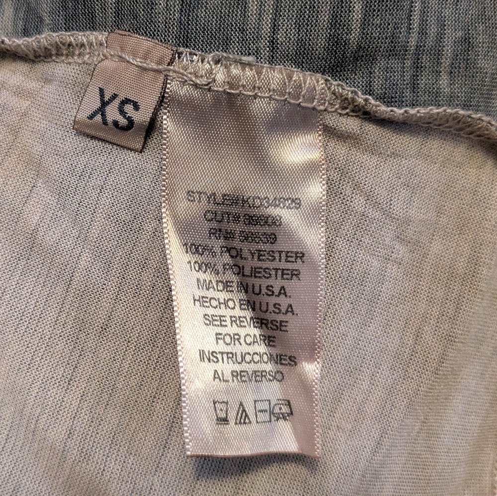 NWT Kut From The Kloth T-shirt Graphic Tiger Face Assymetrical Hem Loose XS - Picture 5 of 6